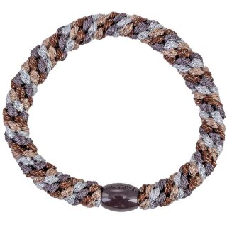 KKNEKKI Haargummi - Mix Brown Silver Glitter