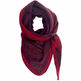 Dreiecksschal NINA - Bordeaux / Rot