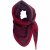 Dreiecksschal NINA - Bordeaux / Rot