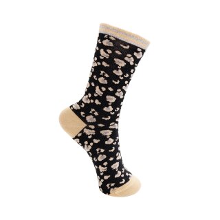 Leo Socken - Black Creme