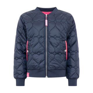 ZWILLINGSHERZ Bomberjacke "Be Happy" - Blau