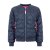 ZWILLINGSHERZ Bomberjacke "Be Happy" - Blau