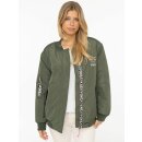 ZWILLINGSHERZ Bomberjacke "Wild at heart" - Khaki