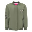 ZWILLINGSHERZ Bomberjacke "Wild at heart" - Khaki