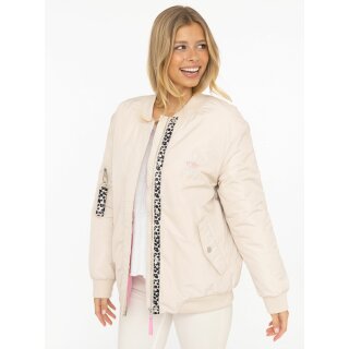 ZWILLINGSHERZ Bomberjacke "Wild at heart" - Hellbeige