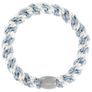 KKNEKKI Haargummi - Sea Blue - White