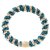 KKNEKKI Haargummi - Light Petrol Beige Glitter Stripe