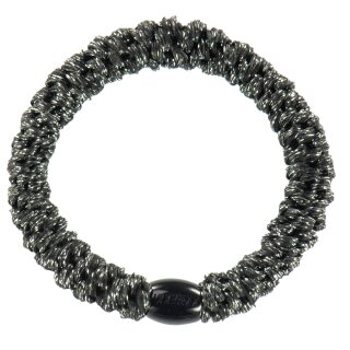 KKNEKKI Haargummi - Dark Grey Glitter