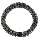 KKNEKKI Haargummi - Dark Grey Glitter