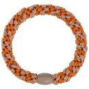 KKNEKKI Haargummi - Orange Rosewood Glitter Stripe