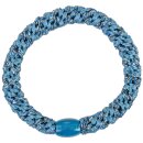 KKNEKKI Haargummi - Dusty Blue Navy Glitter