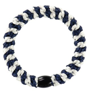 KKNEKKI Haargummi - White Navy Stripe