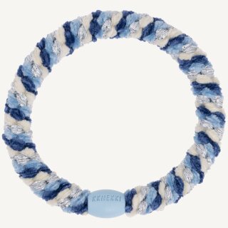 KKNEKKI Haargummi - Mix Blue Silver Glitter