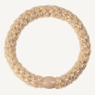 KKNEKKI Haargummi - Velvet Glitter Beige