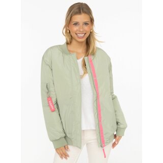 ZWILLINGSHERZ Bomberjacke "Happy" - Salbei