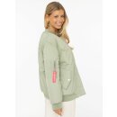 ZWILLINGSHERZ Bomberjacke "Happy" - Salbei XL