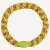 KKNEKKI Haargummi - Stripe Coral Neon Yellow