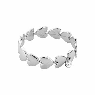 biba Armband Metall silber Herzen