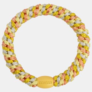 KKNEKKI Haargummi - Mix Yellow Peach Glitter