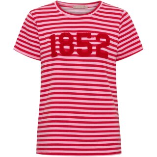 Marta du chateau - T-Shirt Streifen Rot/Rosa
