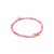 biba Armband Naturstein mit Fisch - Pink Pastell