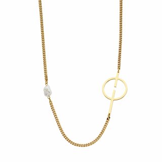 biba Kette goldfarben mit Perle