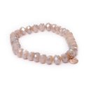 biba Armband Crystal beige 8 mm