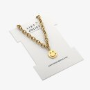 Smiley Kette aus Edelstahl gold