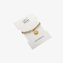 Smiley Armband aus Edelstahl gold