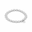 biba Armband Smiley silber matt