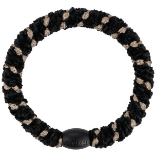 KKNEKKI Haargummi - Velvet Stripe Black