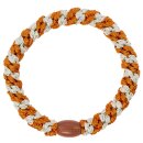 KKNEKKI Haargummi - Burned Terracotta Ivory Glitter Stripe