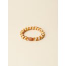 KKNEKKI Haargummi - Burned Terracotta Ivory Glitter Stripe