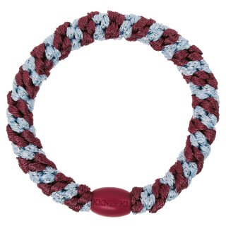 KKNEKKI Haargummi - Rosewood Seablue Glitter Stripe