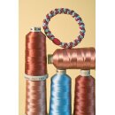 KKNEKKI Haargummi - Rosewood Seablue Glitter Stripe